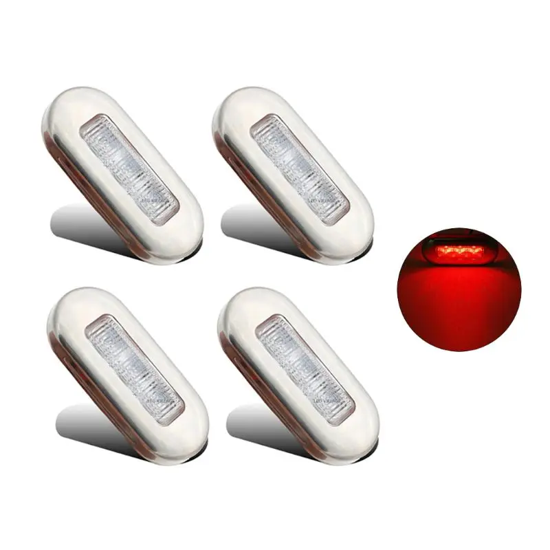 4x3LED лодка лестничная площадка боковой габаритный светильник индикатор указатель поворота светильник ing морской