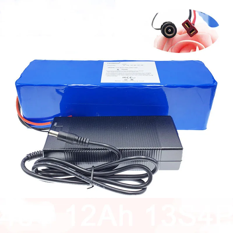 48v12ah литиевая батарея для электровелосипеда 18650 13s4p с 2Acharger 15A BMS для 250W500W ebike честный магазин