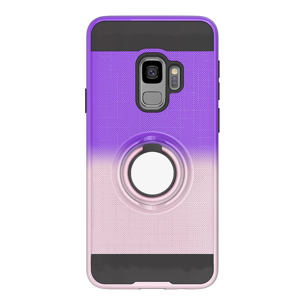 E Модные градиентные цветные Чехлы для samsung Galaxy S9 A70 M30 A20E A90 M20 Ультратонкий Мягкий ТПУ+ Жесткий ПК Защитный чехол для телефона - Цвет: E