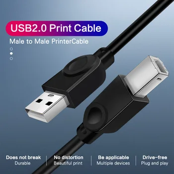 

Usb 2.0 Printer Cable 1M 3M Square Usb Data Cable Usb Type a To B for Camera Video Recorder Scanner Fax Machine Cord