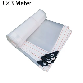 

3/2/1x3m Polyethylene Heavy Duty Rain Cloth Canopy Tarp WHITE Coated Tent Car Boat Cover Wind Protector Outdoor Picnic Mat