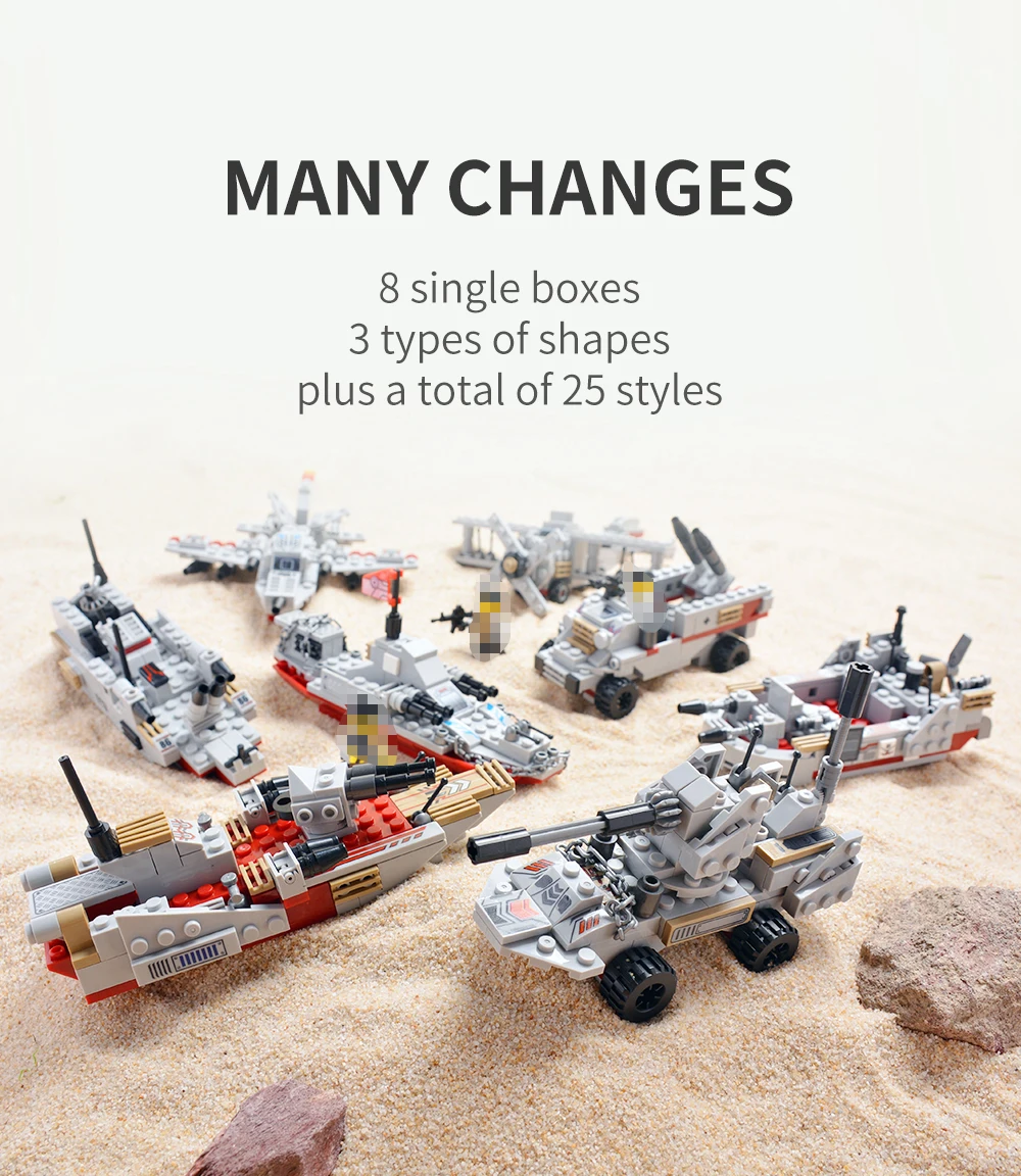1000pcs ww2 warship building blocks toys model legoINGlys warship battleship