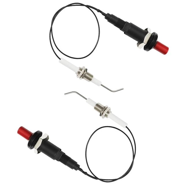 3PCS Universal Ceramic Electrode Ignition Spark Plug Wire Electronic Device for Grill and Fireplace Gas Stove Heater 2