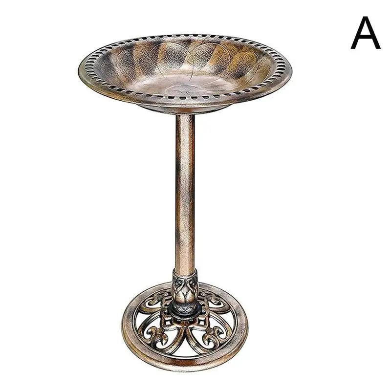 plástico pássaro alimentador quintal estátua birdbath jardim decoração ao ar livre m9q8