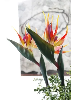 

2Pcs Artificial Large Flower Bird Of Paradise Simulation Flowers Strelitzia Wedding Home Indoor Decoration Fake Flore 80cm