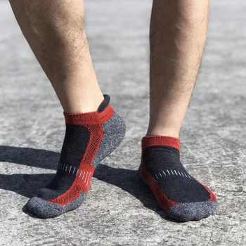 

Men 5pairs Sweat Absorption Non Slip Outdoor Sports Soft Ankle Athletic Socks Cycling Cotton Blend Breathable Trekking Walking