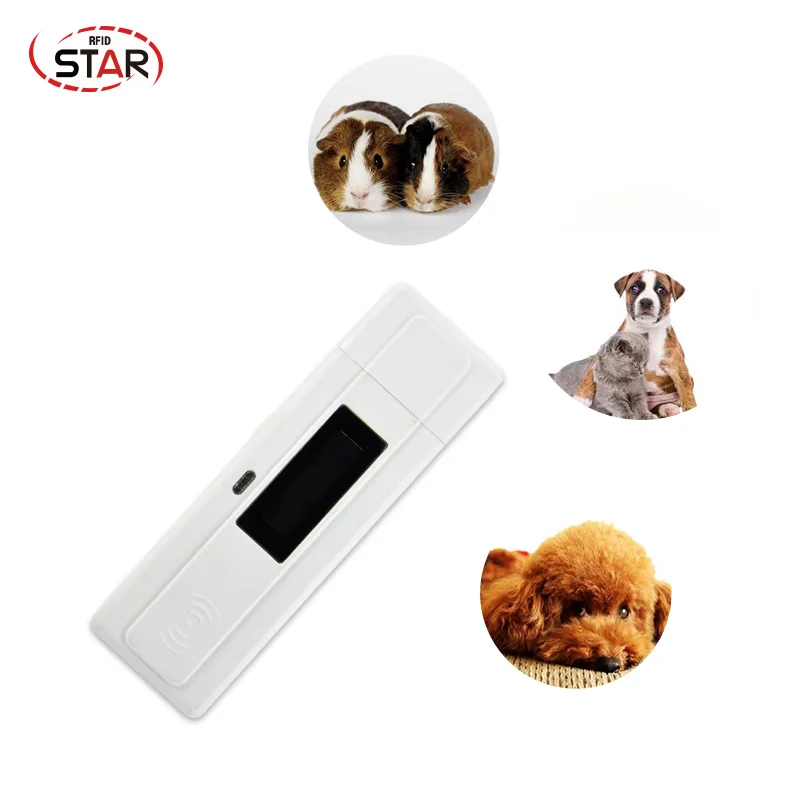 134.2KHz ISO11784/5 FDX-B Handheld RFID Animal Reader Pet Microchip Scanner Portable Glass Tag For | Безопасность и защита
