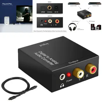 

Digital to Analog Audio Converter Optical/Coaxial In Headphone/Speaker RCA out