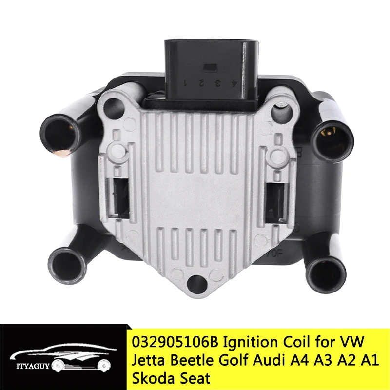 Катушка зажигания для VW Jetta Beetle Golf Audi A4 A3 Skoda Seat 032905106D 032905106E 032905106F 032905106B 032905106 |