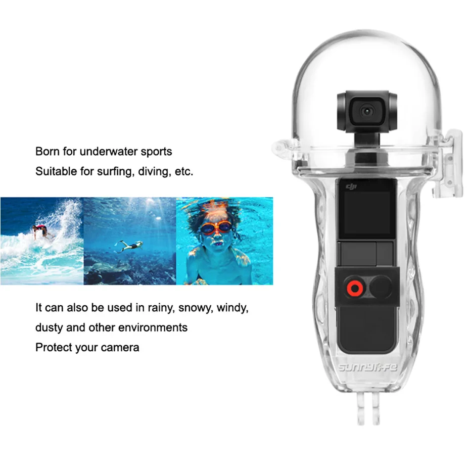 60 м водонепроницаемый корпус чехол для DJI Osmo Карманный чехол профессиональная защита для камеры коробка для DJI Osmo Карманный карданный камеры аксессуары