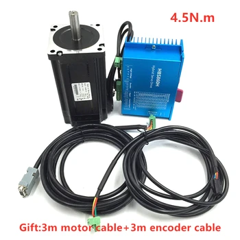 

Nema 34 servo motor Closed-loop step motor 4.5N.m Nema 34 86 hybrid closed loop 2-phase stepper motor driver