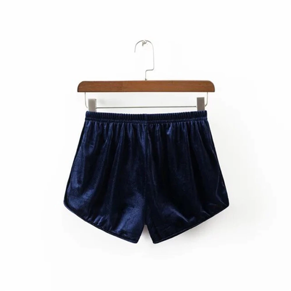 Fashion Women Velvet shorts Sexy Elastic Waistband Shorts Pajama Ladies Sleepwear  New Arrival
