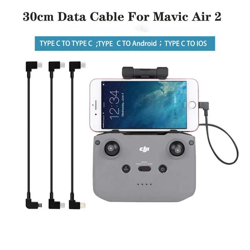 Data Cable For Dji Mini 2/3 Pro Control Micro Usb Typec Ios Android