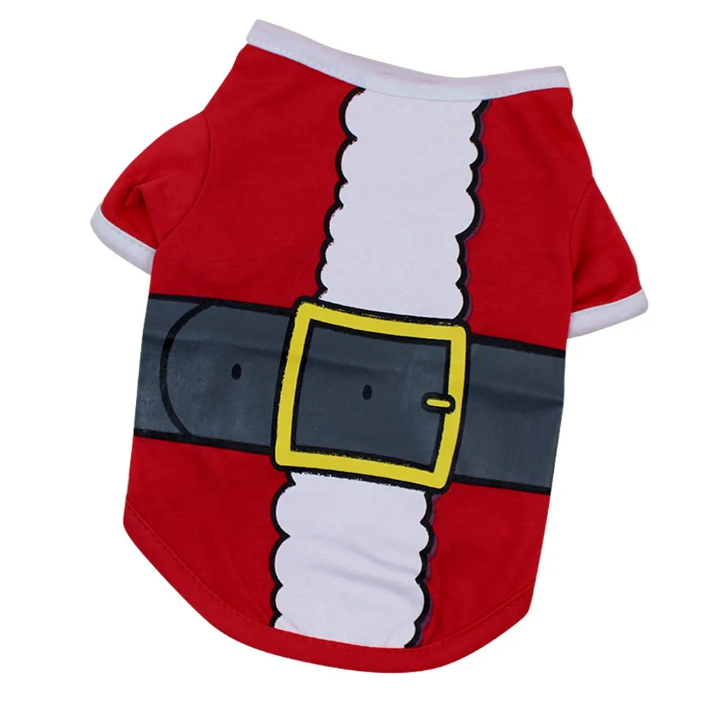 D Behogar Fashion Cute Pet Clothing Costume Clothes Shirt for Small Dog Puppy Christmas Photography Props Cosplay Party Supplies - Цвет: D