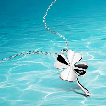 

Exaggerated Big Pendant Tree Leaf Necklace,Sterling Silver 925 Necklace for Women,Fashion Jewelry Long Item Chain;Sweater chain