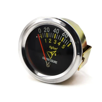 

0 ~ 80 PSI Oil Press Pressure Gauge Black 2 inch 52mm Universal Mechanical Car