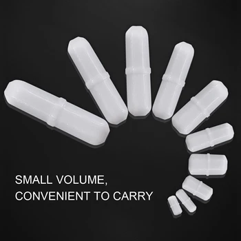 

7Pcs/set Magnetic Stirrer Stirring Bar Spinbar Plain Biological Corrosion Resistant Laboratory PTFE Mixer Rod Practical Chemical