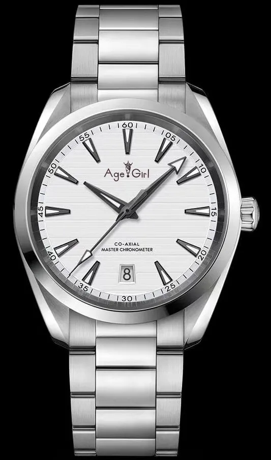 Роскошные брендовые новые мужские часы браслет из нержавеющей стали Aqua Terra водонепроницаемые автоматические механические Спортивные Серебристые черные белые AAA