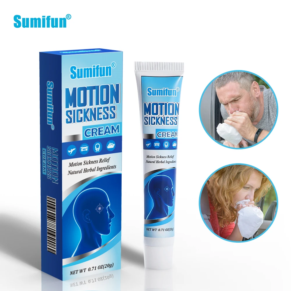 Sumifun 20 г/шт. Китайский травяной укачивающий крем для головокружения устранения