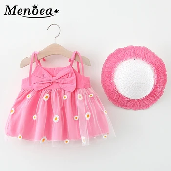 

Menoea Toddler Baby Girls Dress 2020 Summer Newborn Girl Baby Daisy Dresses Cute Mesh Embriodery Costume Kid Girl Clothes