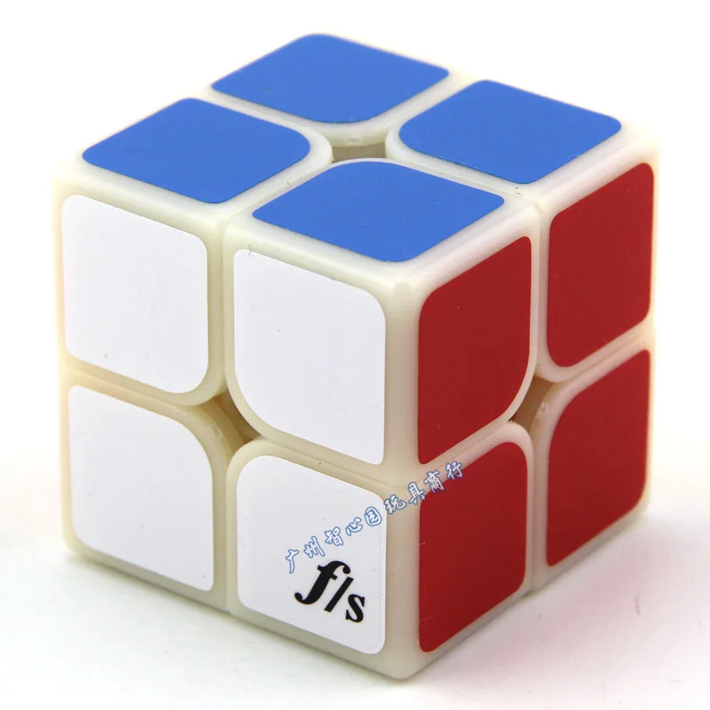 

Party Is shi shuang Second Order Magic Cube 55 Mm Adhesive Paper-Primary Color Game 2-Order Smooth Rubik's Cube Children'S Educa
