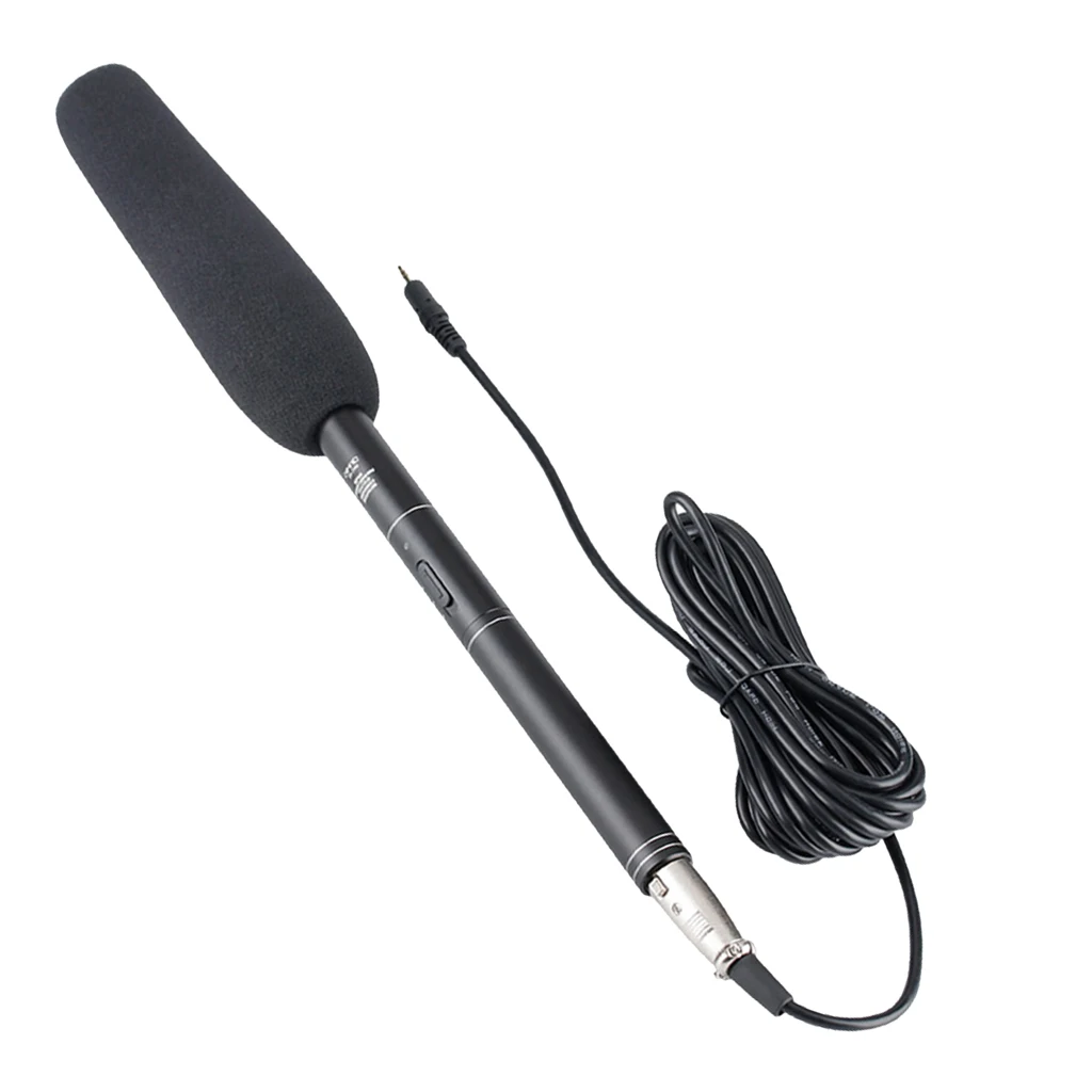 

Professional Reporter Interview Unidirectional System Condenser Microphone for DSLR Camcorders Video Cameras
