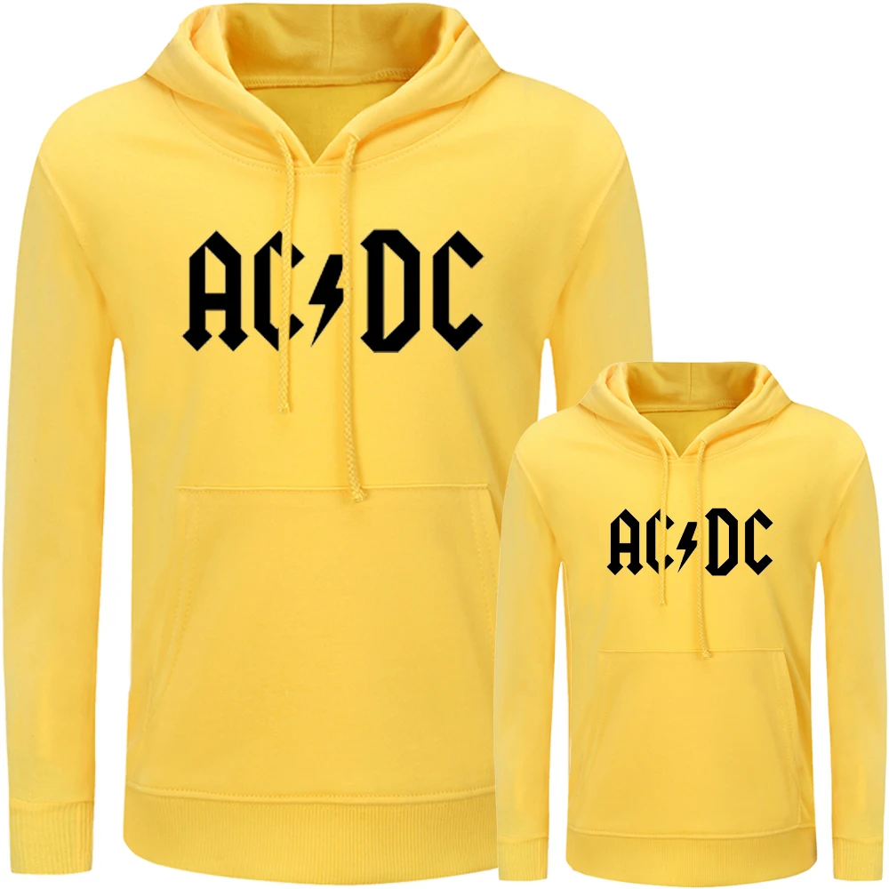 Рок-группа AC/DC Foo fightors/белые одинаковые комплекты для семьи, толстовки для папы, мамы, дочки и сына пуловеры с принтом, подарок - Цвет: JdWM202Y