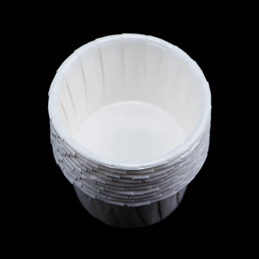 100x White Disposable Hard Beans Wax Beads Melting Bowl Containers for Waxing Hair Remover Pot Warmer-Keep Warmer Clean