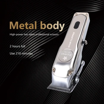 

Professional Metal Electric Hair Clipper Professional & Home Hair Trimmer Tool High Power Hair Clipper Electric Push