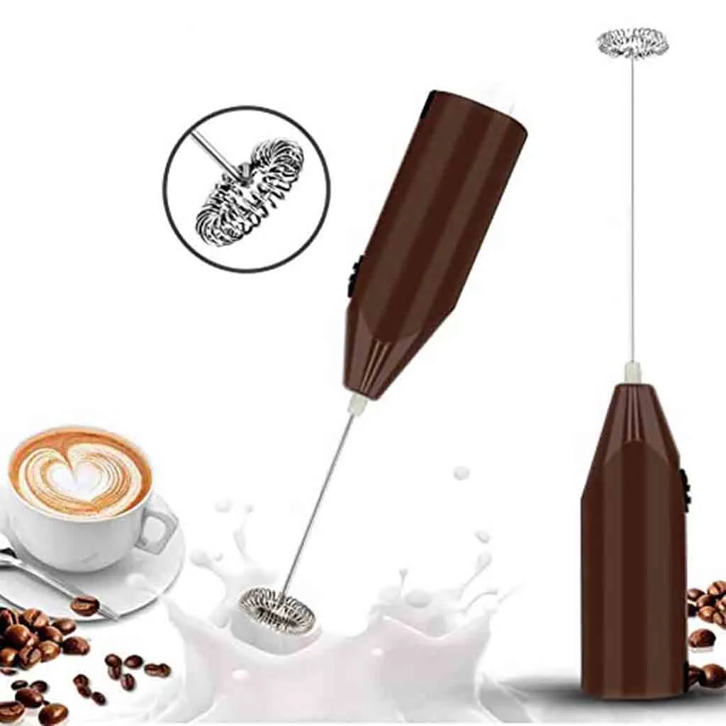 Electric Milk Frother Drinks Foamer Coffee Whisk Mixer Handle Stirrer Egg Beater Stirring Tool Mixer#25 | Дом и сад