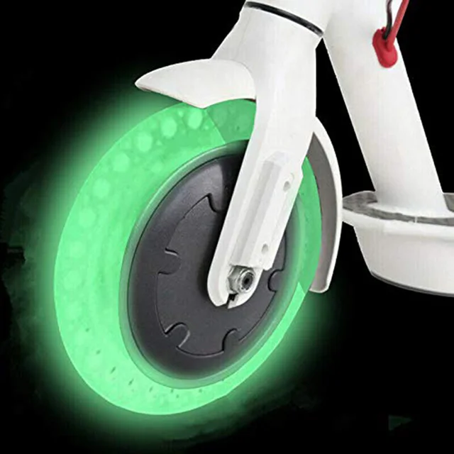US $30.25 Luminous Shock Absorber Tire For Xiaomi Mijia M365 Scooter Skateboard Damping Rubber Tires Wheels T