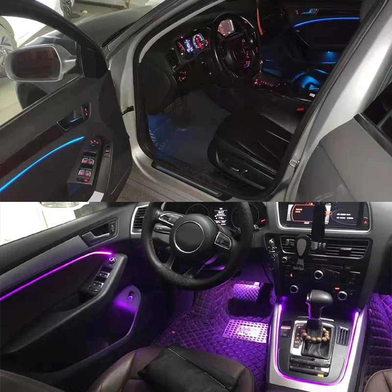 Audi A5 Coupe B8 Ambient Light Install, RGB LED Car Interior Lights