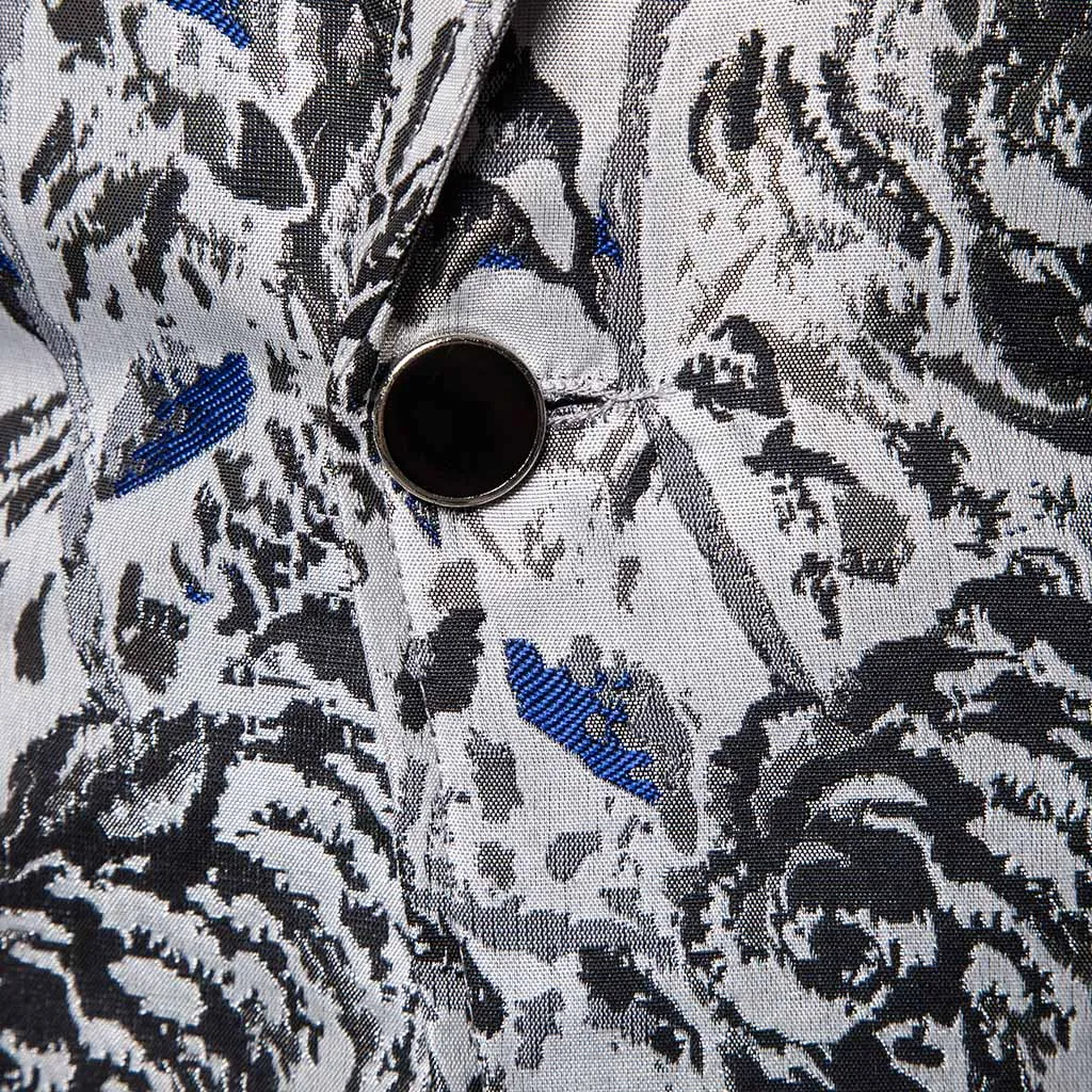 Laamei мужской Цветной полосатый принт мужской блейзер дизайн плюс размер 5xl стильный Повседневный Мужской приталенный костюм куртка выпускное пальто наряд