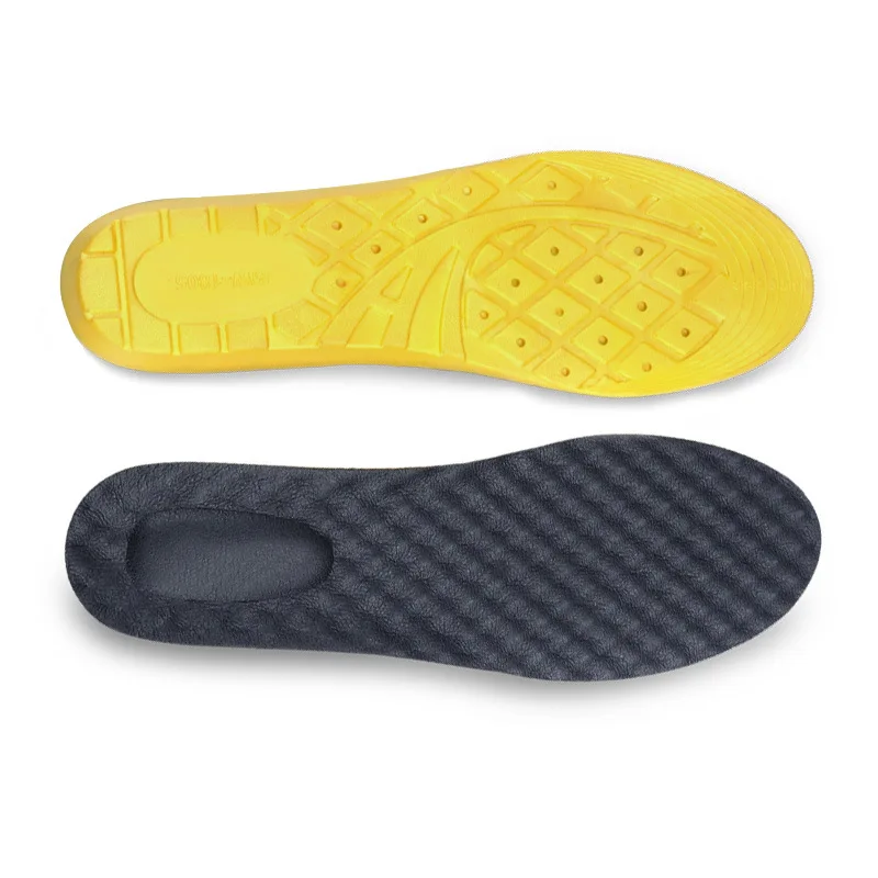 Elastic Breathable Sweat Running Cushion Insoles Shock Absorber Insole
