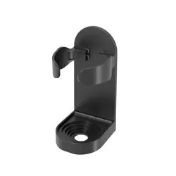Sleek Self - Adhesive Razor and Toothbrush Holder for Bathroom Organization (Black)