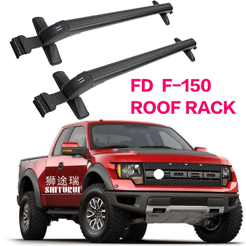 For Ford F 150 Pickup Heavy Duty Bars With Locking Aluminum Alloy With Luggage Box Bike Rack Sport Roof Luggage Trunking Roof Racks Boxes Aliexpress