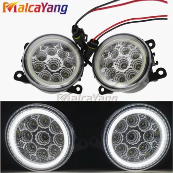 

1pair Angel Eyes 90MM Round Bumper LED Fog Light For Renault MEGANE Laguna Kangoo SCENIC THALIA LOGAN DUSTER GRAND 1998-2015