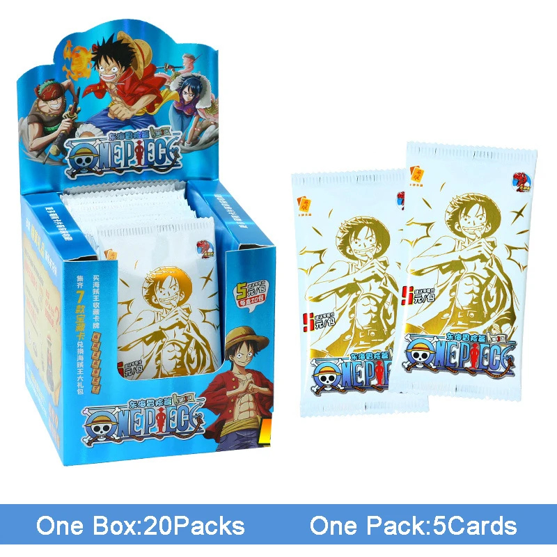 One Piece Collection Card Luffy Zoro Sanji Nami Letters Games Children  Anime Peripheral Collection Kid's Gift Playing Card Toy