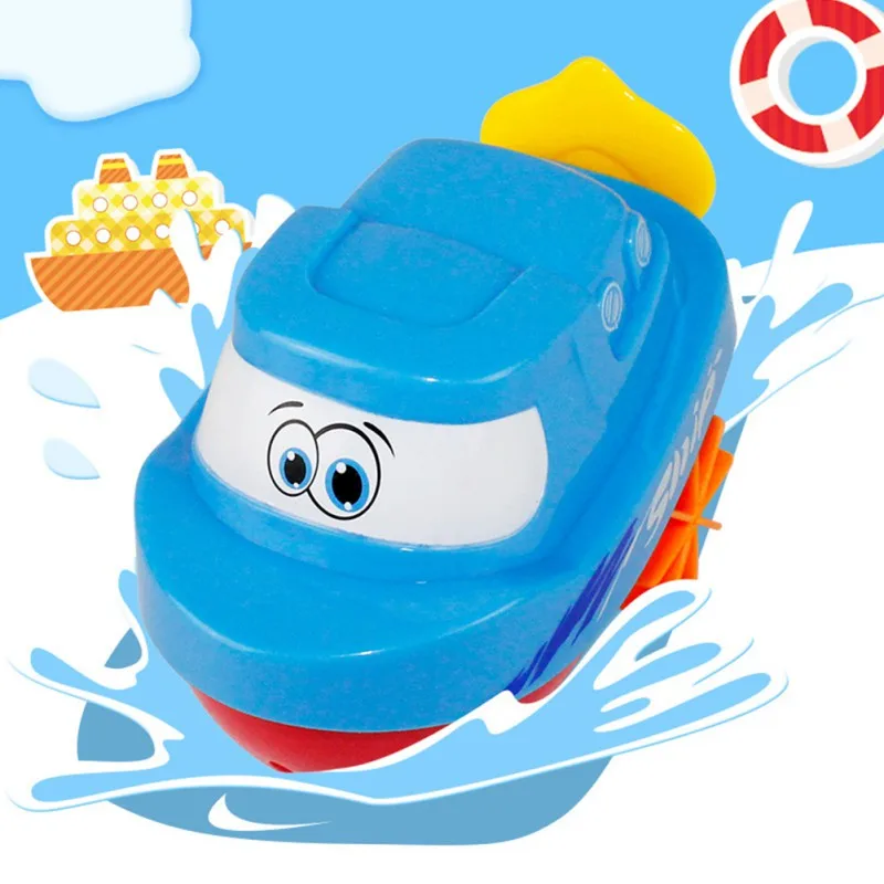 Детская Классическая Игрушка для воды, плавательный корабль, игрушка для бассейна, материал, не содержащий BPA заводные на цепочке игрушки