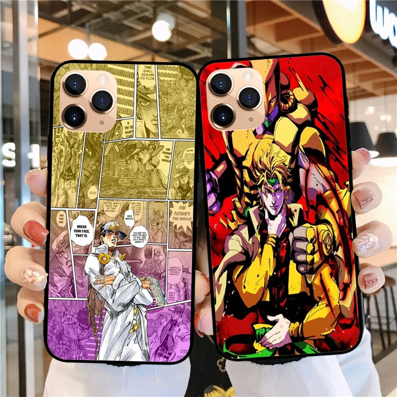 Мягкий силиконовый чехол для iPhone 11 Pro Max SE 2020 5 6 7 8 Plus XR XS X с японским аниме JoJo |