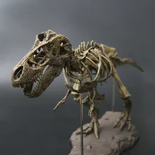 Античный 70 см 4D Собранный череп динозавра T-rex моделирование фигурки животных детские игрушки Хэллоуин украшения дома аксессуары