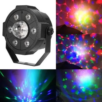

6W RGB LED Rotating Disco Ball Party Stage Lights for Xmas Wedding KTV Show Support Dropshipping