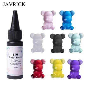 

8 Color UV Curing Ultraviolet Cure Resin Hard Adhesive Glue Solar Cure Sunlight Activated Resin Jewelry Making 30ml