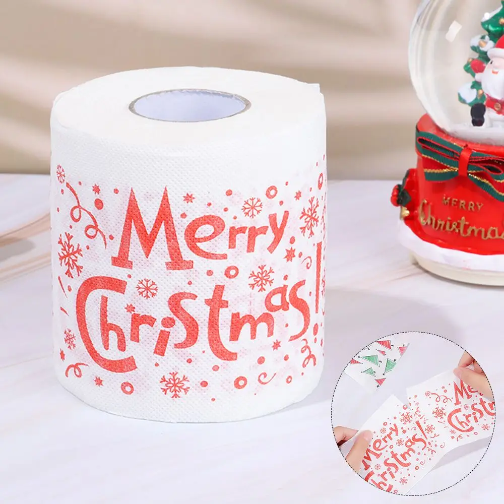 Christmas Printing Toilet Roll Paper Santa Claus Home Bath Xmas Decor Tissue Supplies | Дом и сад