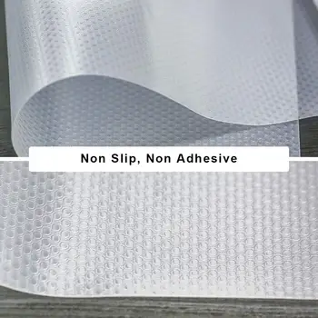 

Reusable Transparent Drawer Mat Non Slip Waterproof Table Cover Mat Shelf Drawer Liners For Kitchen Cupboard Refrigerator