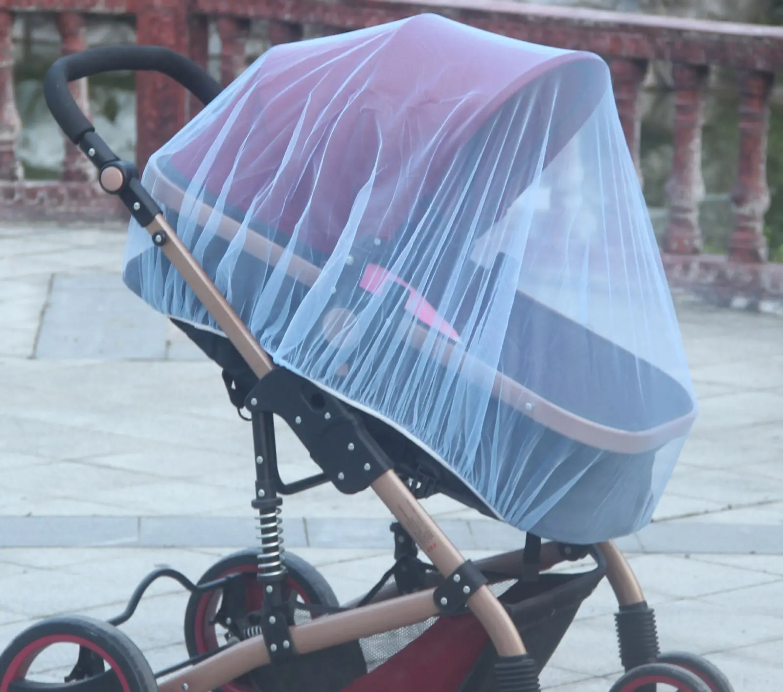 Универсальная детская коляска, коляска, москитная сетка от насекомых, чехол для коляски, автокресло - Цвет: Синий