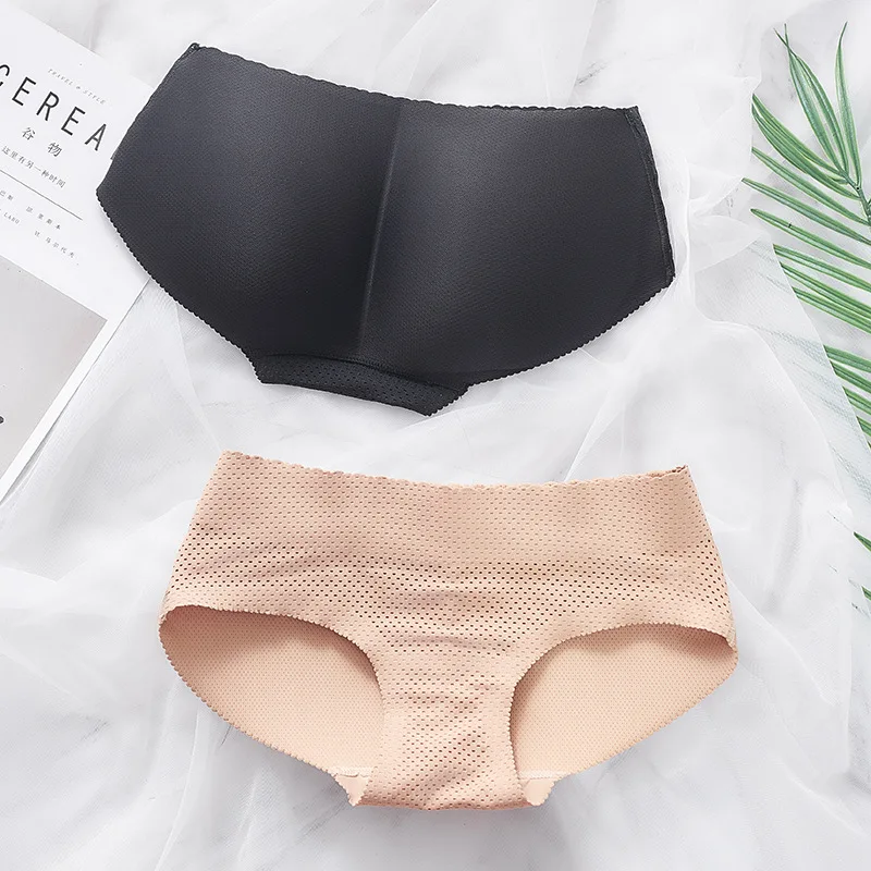 Culotte rembourrée en éponge pour femmes, Push Up, faux fesses