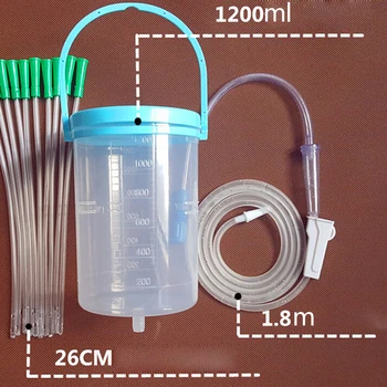 

1Set Household Enema Bowel Barrel Enema Bag Device Gesen Coffee Intestine Bowel Hydrotherapy Device With 10 Tube Hygiene Product