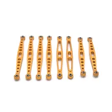 Huangbo – bielles en métal, mise à niveau des bielles modifiées, un ensemble de 8 pièces, 4 couleurs au choix, 1/10 ZP1001 1002 1003 1004 RC, accessoires de voiture 