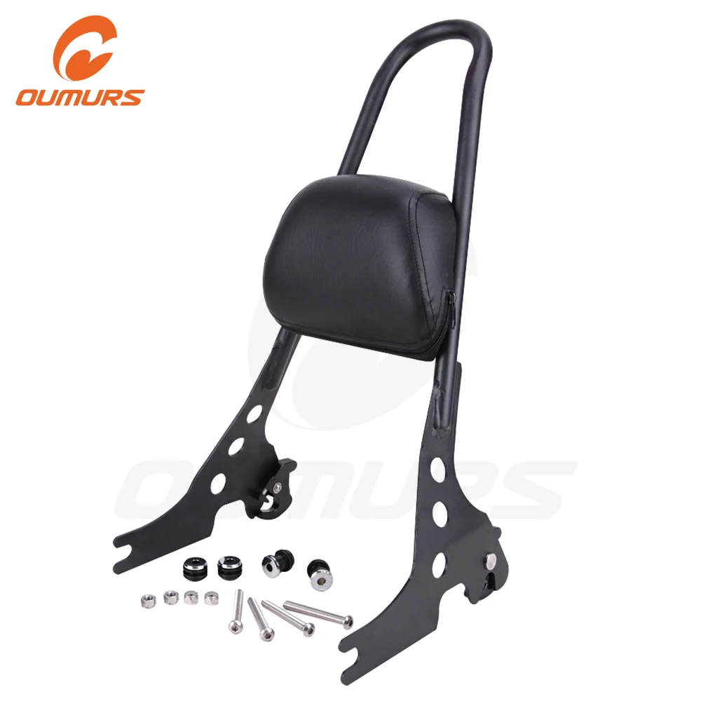 OUMURS мотоциклетная Съемная подушка на спинку сиденья для мотоцикла Harley Sportster XL 883
